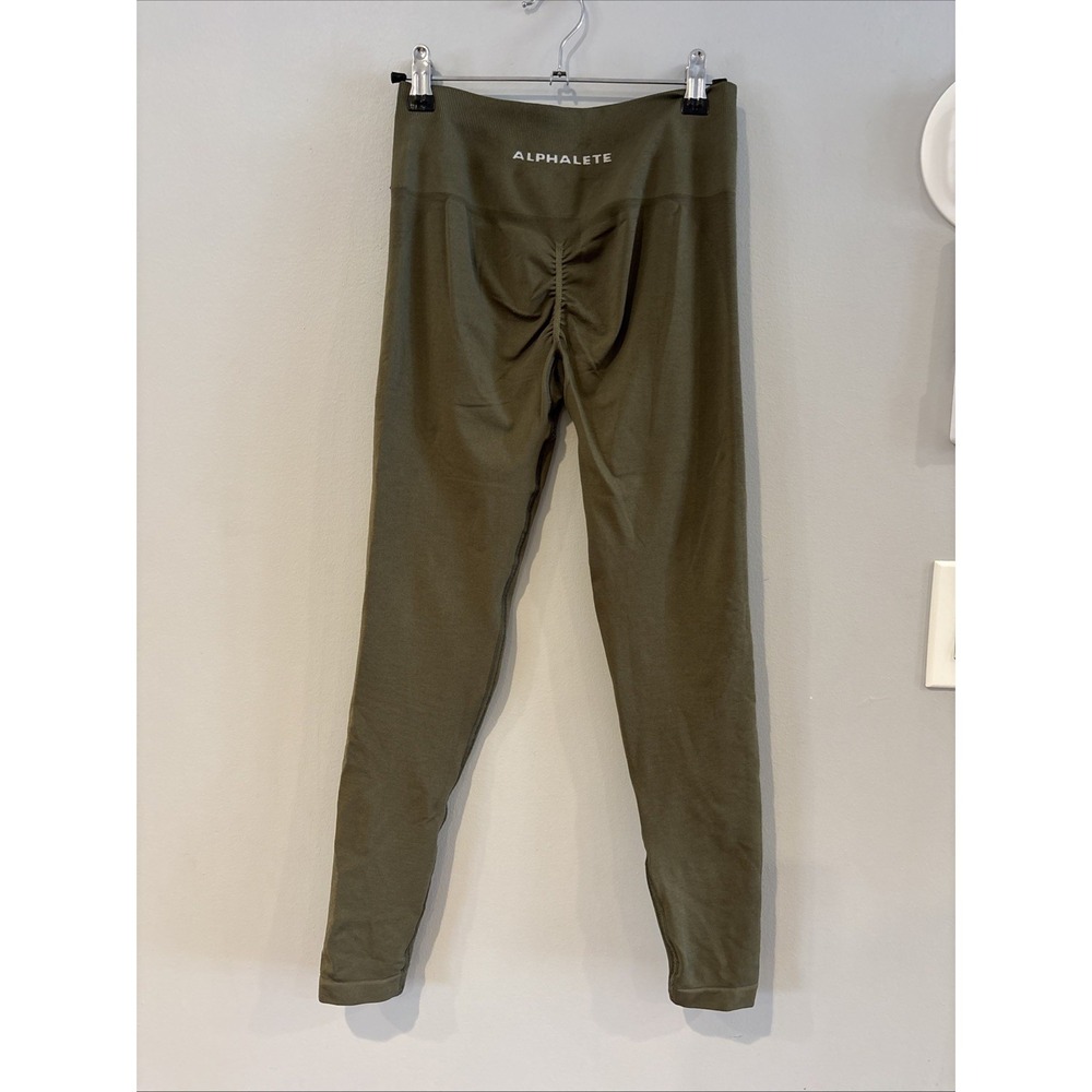 Alphalete Green Hi Rise Athletic Leggings Medium